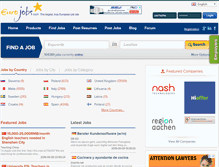 Tablet Screenshot of eurojobs.com